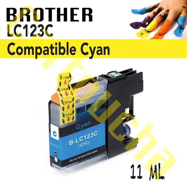 [100123C] Cartouche Compatible Cyan Brother LC123C