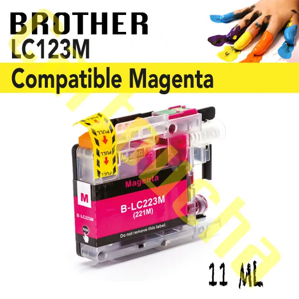 Cartouche Compatible Magenta Brother LC123M