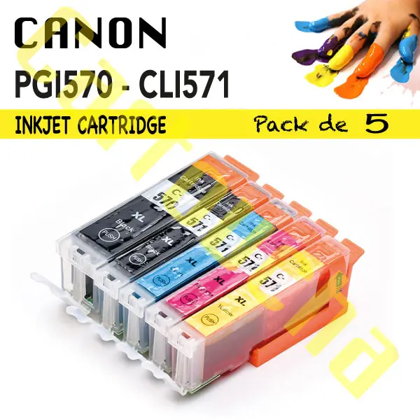 Cartouche Compatible Magenta Canon PGI-571M