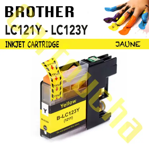 Cartouche Compatible Yellow Brother LC123Y