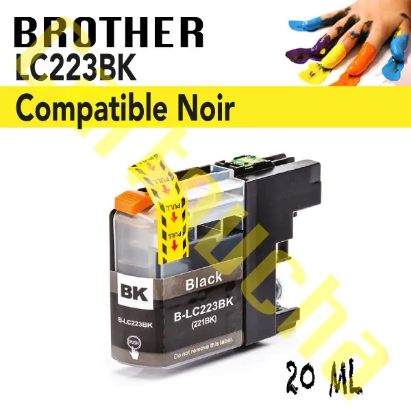 [100223BK] Cartouche Compatible Noir Brother LC223BK