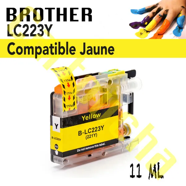 [100223Y] Cartouche Compatible Yellow Brother LC223Y