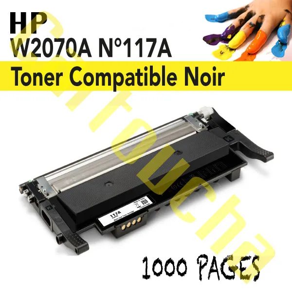 [203117B] Toner Compatible Noir HP W2070A N°117A