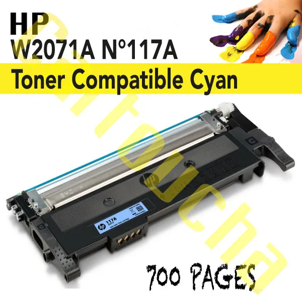 [203117C] Toner Compatible Cyan HP W2071A N°117A 