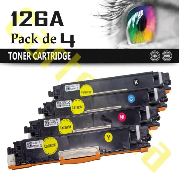 Toner Compatible Noir Pour HP CE310A N°126A