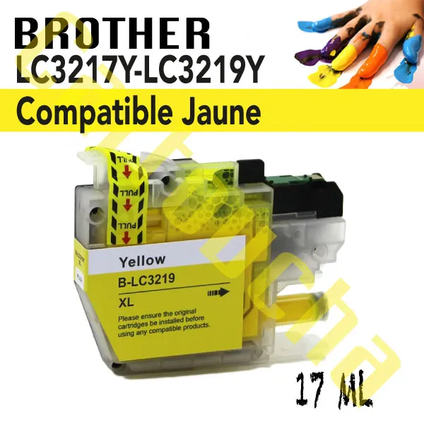 [1003219Y] Cartouche Compatible Yellow Brother LC3219Y