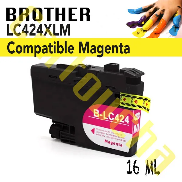 [100424XLM] Cartouche Compatible Magenta Brother LC424XLM