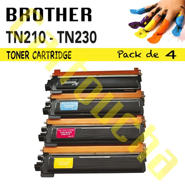 Toner Compatible Jaune Brother TN210Y-TN230Y 