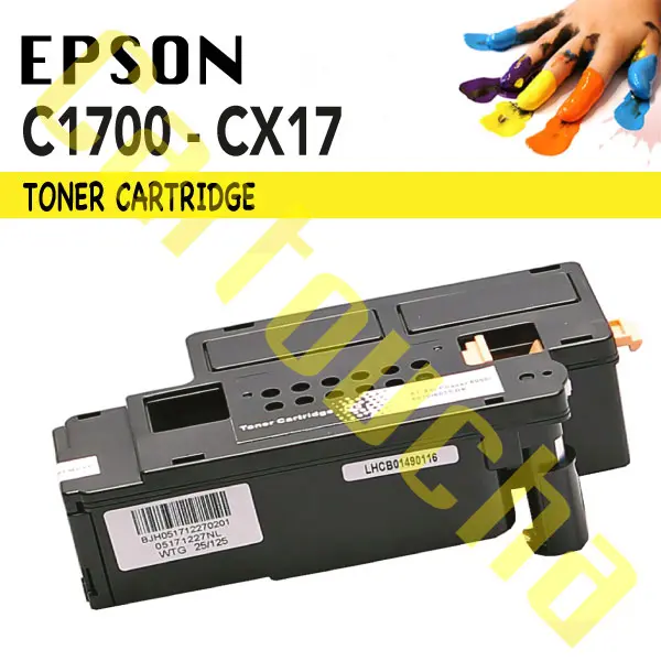 Toner Compatible Noir Epson C1700K-CX17K