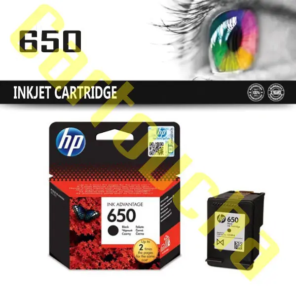 Cartouche Origine Noir HP CZ101AE N°650