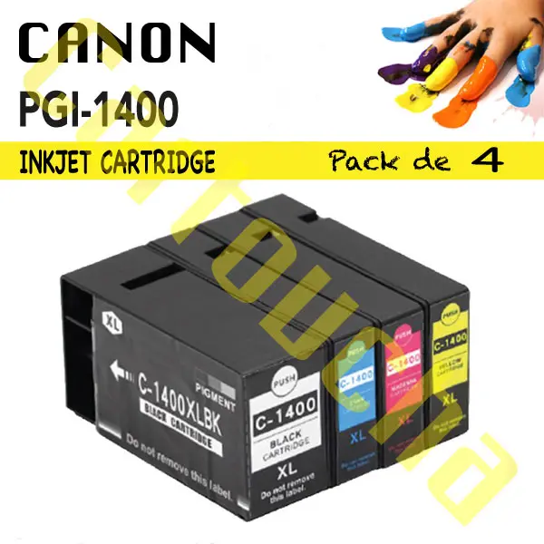 [1011400XLB] Cartouche Compatible Noir Canon PGI-1400XLB