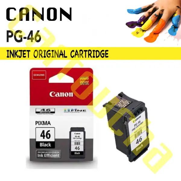 [10146BK] Cartouche ORIGINE Noir Canon PG-46