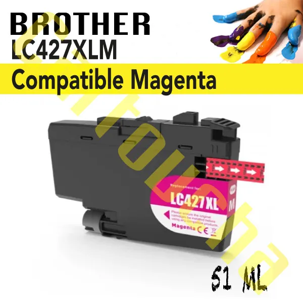 [100427M] Cartouche Compatible Magenta Brother LC427XLM