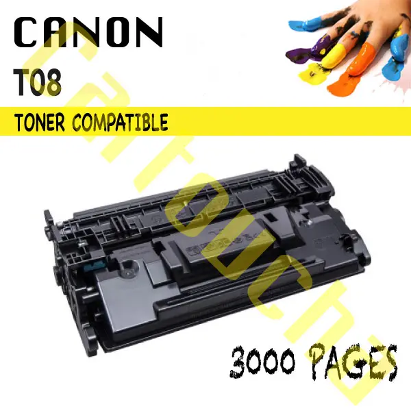 Toner Compatible Noir Canon T08 SANS PUCE