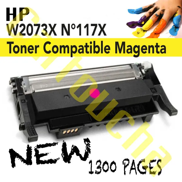 Toner Compatible Magenta HP W2073X N°117X HAUTE CAPACITE