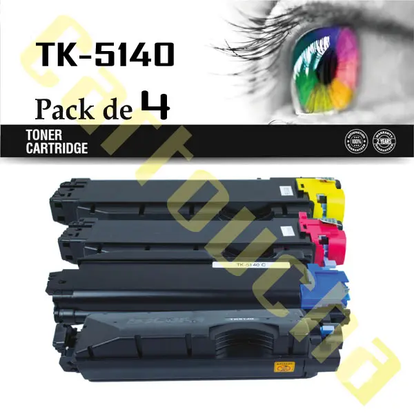 [2055140P4] LOT 4 TONER COMPATIBLE KYOCERA TK-5140
