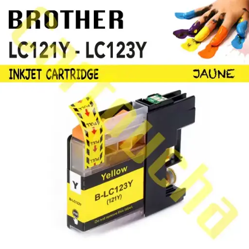 [100123Y] Cartouche Compatible Yellow Brother LC123Y