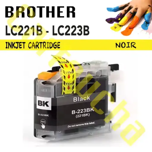 [100223B] Cartouche Compatible Noir Brother LC223B