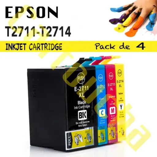 [10227XLY] Cartouche Compatible Yellow Epson T2714 N° 27XLY