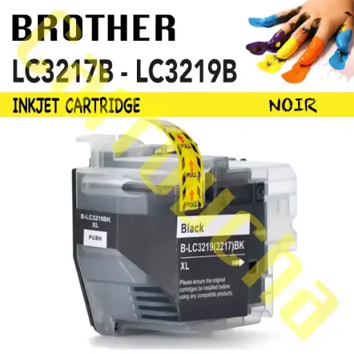 [1003219B] Cartouche Compatible Noir Brother LC3219B