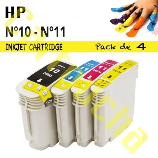 [10311Y] Cartouche Compatible Yellow HP C4838A N° 11