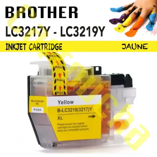 [1003219Y] Cartouche Compatible Yellow Brother LC3219Y