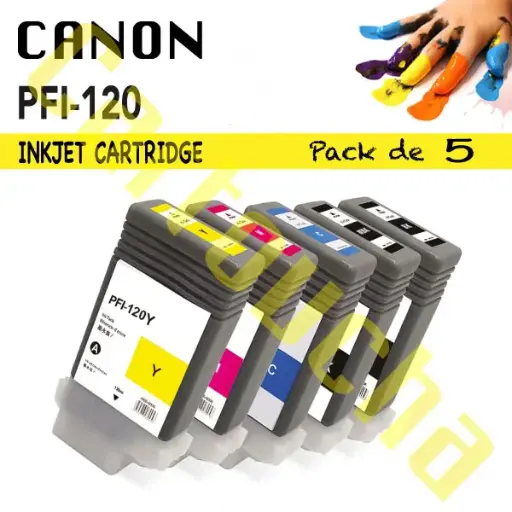 [101120B] Cartouche Compatible Noir Canon PFI-120BK