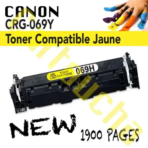 [201069Y] Toner Compatible Jaune Canon CRG-069Y