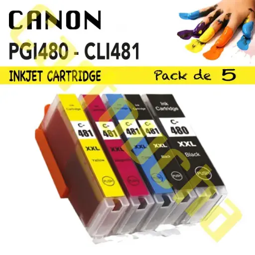 [101481Y] Cartouche Compatible Yellow Canon CLI-481Y